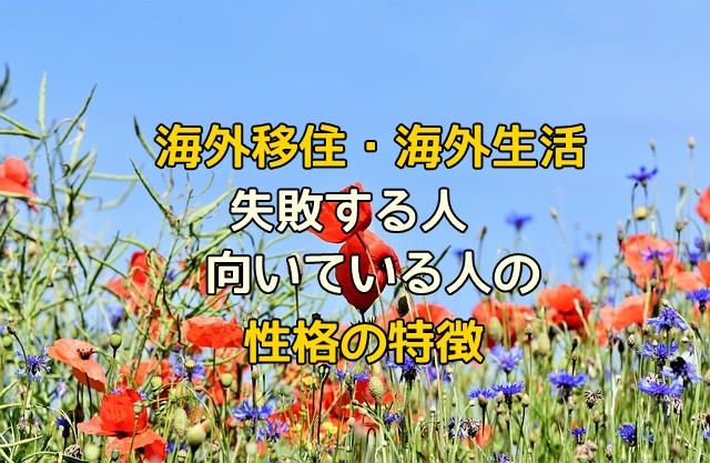 海外在住歴17年の私が思う海外移住に失敗する人 向いている人の特徴的な性格 マフィントップと唐辛子