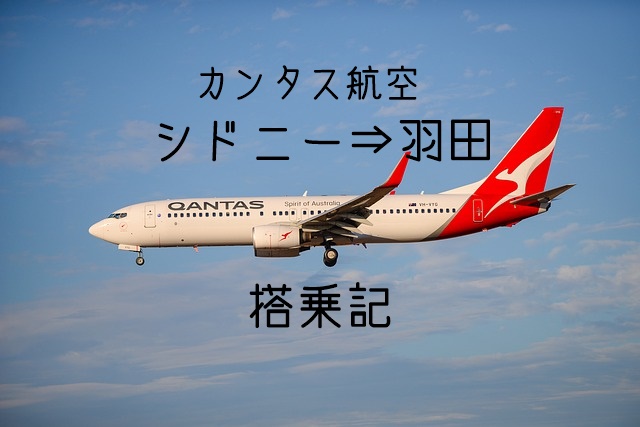 カンタス航空シドニー 羽田直行便 搭乗記 機内食のタイミングや種類 マフィントップと唐辛子
