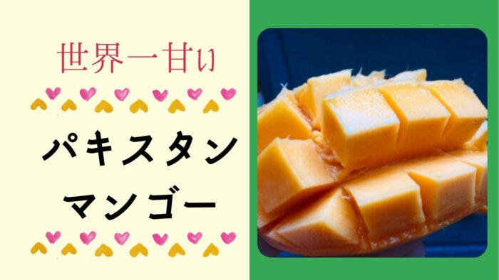 世界一甘いパキスタンマンゴーが食べ頃 騙されたと思って食べてほしい マフィントップと唐辛子